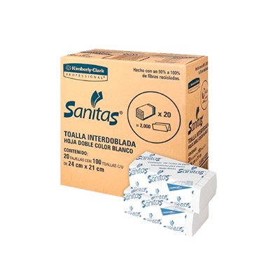 Sanitas Toalla Interdoblada Blanca
