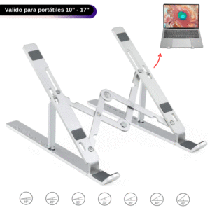 SOPORTE PLEGABLE DE ALUMINIO LAPTOP / TABLETA