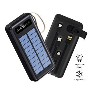 POWER BANK  SOLAR 4 EN 1 DE 12,000 mAh