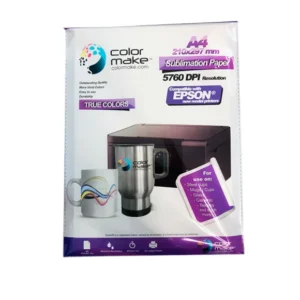 Papel para Sublimar A4 90g Secado Lento True Colors Paquete con 100 Hojas Color Make Caja con 24 piezas